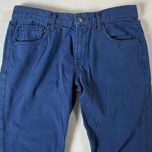7 For All Mankind The Straight Jeans Men's 34x28 Blue Excellent 100% Cotton USA